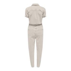 Only Onlpalmer ss dnm jumpsuit l ank cr ecru