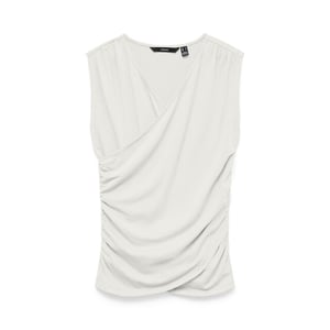 Vero Moda Vmkira sl v-neck top jrs off-white