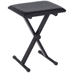 4goodz Pianokruk in hoogte instelbaar 39 x 29 x 37-47 cm kunstleer -