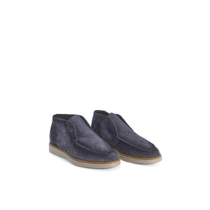 Giorgio 56407 blauwe suede instappers met lichte zool