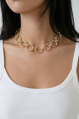 Abstract Chain Necklace