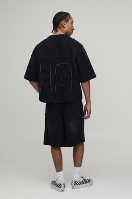 Parachute Applique Denim Jorts