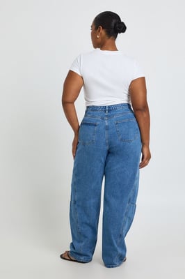 Plus Barrel Seam Detail Jean