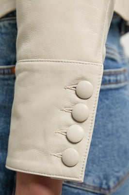Leather Drummer Boy Detail Jacket