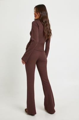 Ribbed Flare Leggings