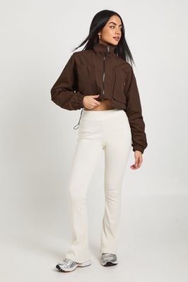 Ribbed Flare Leggings