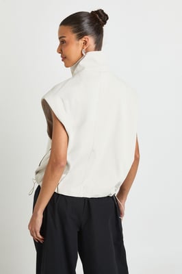 Funnel Neck Zip Through Gilet