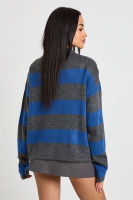 Soft Knit Stripe Crew Neck Jumper