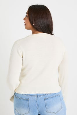 Plus Collared Button Down Top