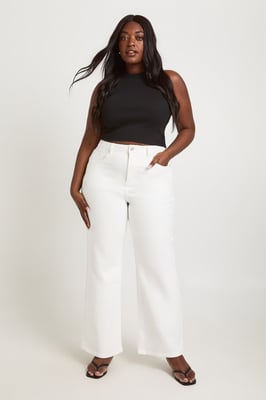 The Plus High Waist Straight Leg Jean