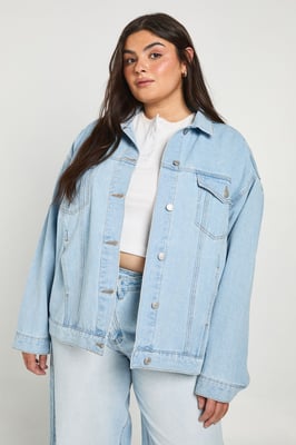 Plus Oversized Denim Jacket