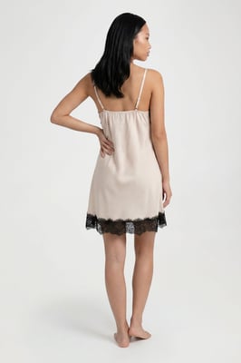 Contrast Lace Detail Nightie
