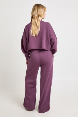 Petite Washed Half Zip Funnel Neck Tracksuit