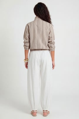 Linen Look Boxy Top & Balloon Leg Trouser Co-ord