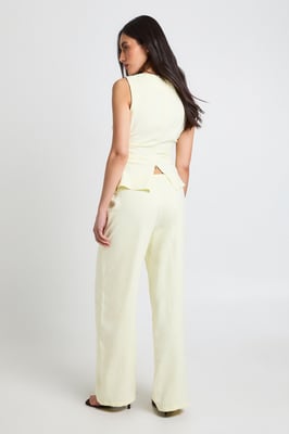Peached Ruched Sleeveless Trouser Co-Ord