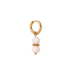 Label Kiki Pink feather hoop