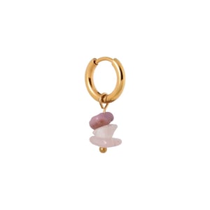 Label Kiki Triple purple rock hoop