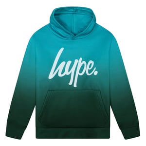 Teal Ombre Pojkar Hoodie Mjuk Avslappnad Barntröja Bekväm Passform
