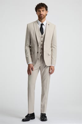 Single Breasted Two Button Slim Fit Suit Jacket