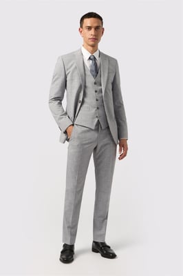 Single Breasted Two Button Slim Fit Suit Jacket