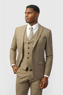 Single Breasted Two Button Slim Fit Suit Jacket