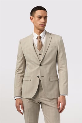 Single Breasted Two Button Slim Fit Suit Jacket
