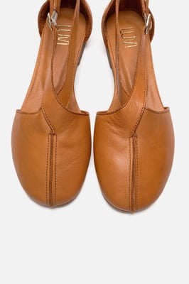 Fable Leren Ballerina met Zijuitsnijding