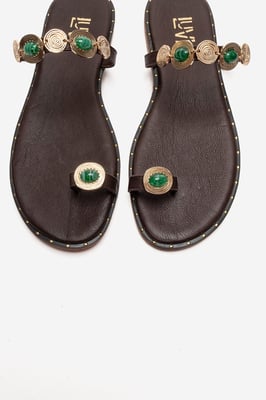Martinez Leren Teenslippers