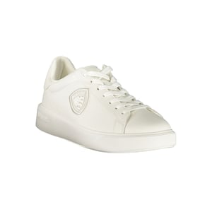 Blauer Witte Polyurethaan Heren Sneaker