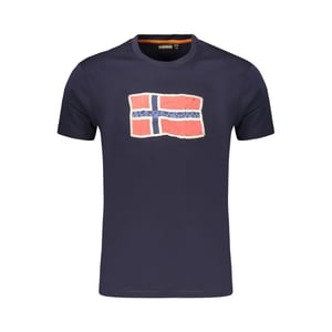 Napapijri Blauw Katoenen Heren T-Shirt