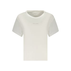 Pepe Jeans Witte Katoenen Vrouwen T-shirt