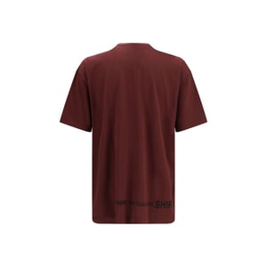 Comme Des Garçons Bordeaux Katoenen T-Shirt