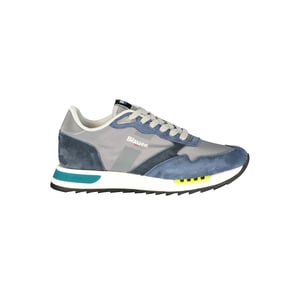 Blauer Blau Polyester Heren Sneaker