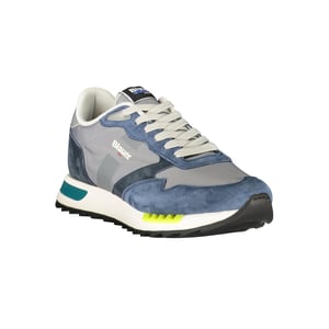 Blauer Blau Polyester Heren Sneaker