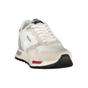Blauer Witte Polyester Heren Sneaker