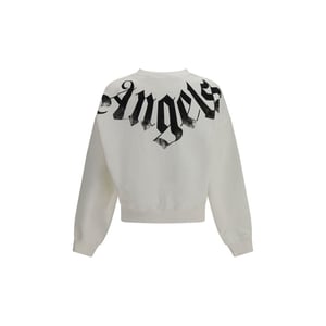 Palm Angels Witte Katoenen Sweatshirt