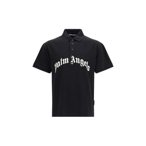 Palm Angels Zwarte Katoenen Polo shirt