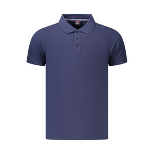 Noorwegen 1963 Blauwe Katoenen Heren Poloshirt