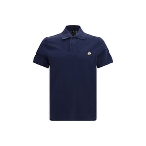 Moose Knuckles Blauwe Katoenen Poloshirt