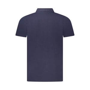 Noorwegen 1963 Blauwe Katoenen Polo voor Mannen