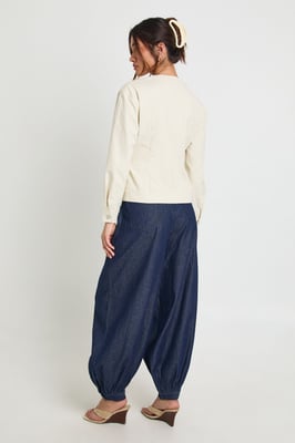 Chambray Harem Trousers