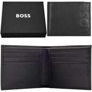 Hugo Boss Mens Leather Wallet Big BB_8cc Bifold Credit Card Holder