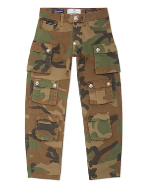 Denim Cargo Broek Camouflage