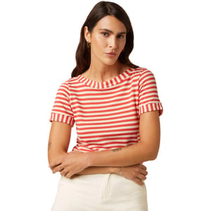King Louie Boatneck top chopito stripe summer fig
