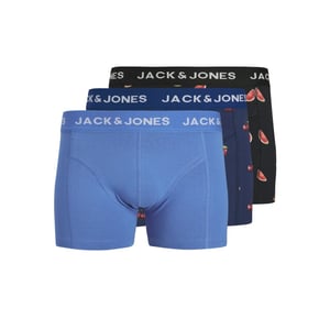Jack & Jones Heren boxershorts trunks jacthor fruitprint 3-pack kers/watermeloen