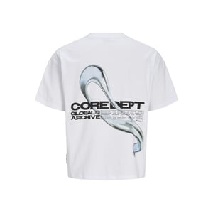 Jack & Jones Heren chrome backprint t-shirt jcobiarritz