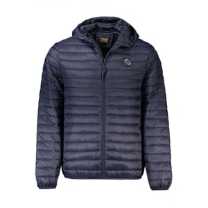 Cavalli Class Blauwe Polyamide Shell Jas
