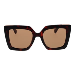 Max Mara Bruine Plastic Zonnebril