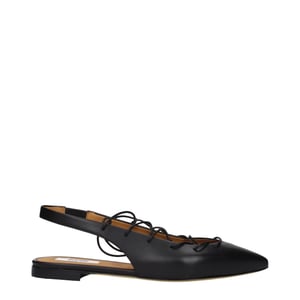 Moschino Zwarte Leren Ballerina's