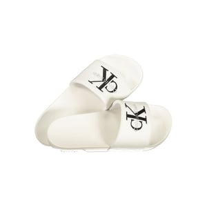 Calvin Klein Witte Polyurethaan Heren Slipper
